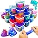 LUKBERA 28 Pack Galaxy Slimes Set Heart Slime Stress Relief for Kids Boys Girls Valentines Day Classroom School Exchange Birthday Gifts Game Prizes - Image 2