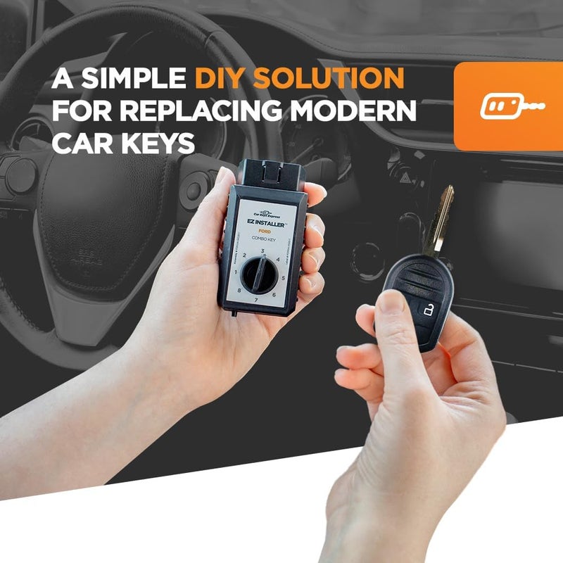 Car Keys Express مفتاح بسيط، جهاز تحكم عن بعد للمفتاح ومبرمج مفاتيح بأزرار 3، مجموعة استبدال المفتاح، مبرمج مفتاح بسيط لمركبات فورد، لينكولن، ميركوري، ومازدا المختارة - Image 3