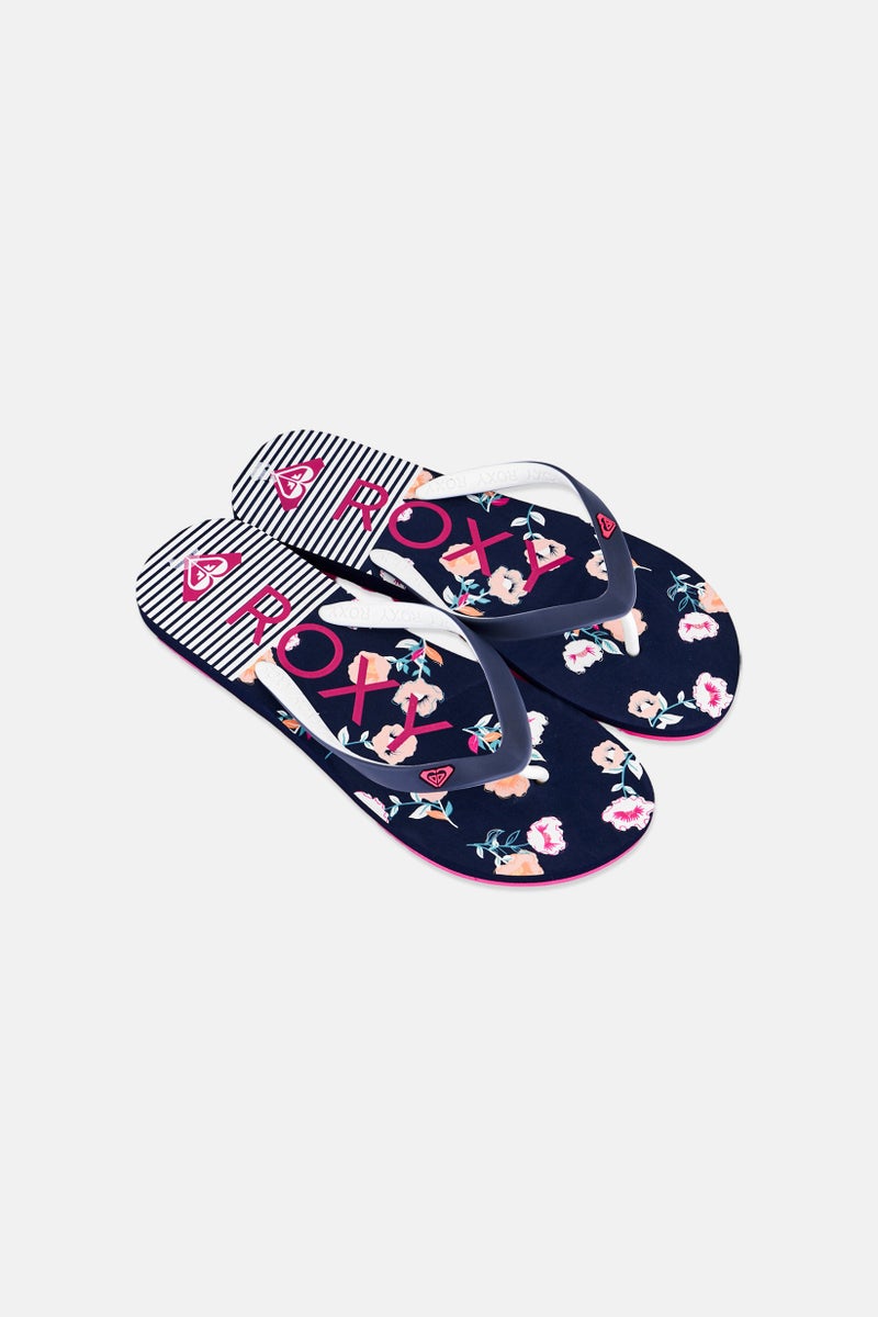 Roxy Women Floral Slip On Slippers, Multicolor - Image 2