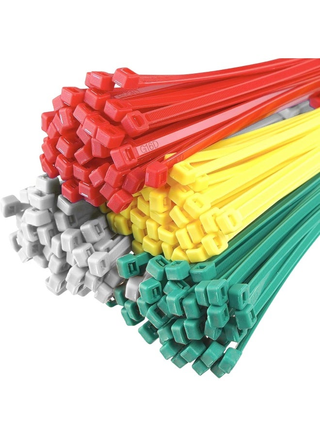 ECVV Self Locking Cable Ties | 245 x 3 mm 9.65" inch | 192 Pieces | Heat Resistant Cable Zip Ties | Self-Locking Cable Organizer | Anti - Slip Wire Organizer | For Indoor & Outdoor Use - Image 1