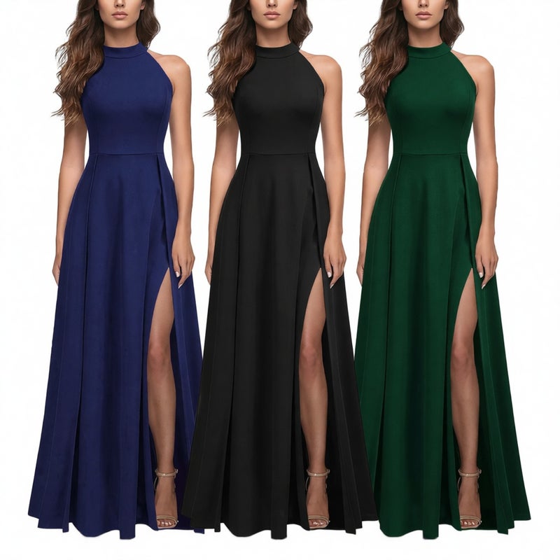 Princess Style Sweetheart Neckline Maxi Dress with Flared Hem