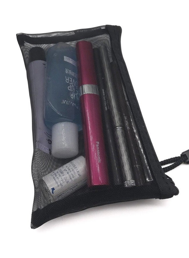 Outman Pack of 5 pcs Multipurpose Nylon Mesh Cosmetic Bag Makeup Travel Cases Pencil Case Travel Organizers - Image 4
