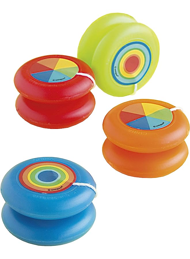 Unique Plastic Yoyo 4-Pieces, multicolor - Image 1