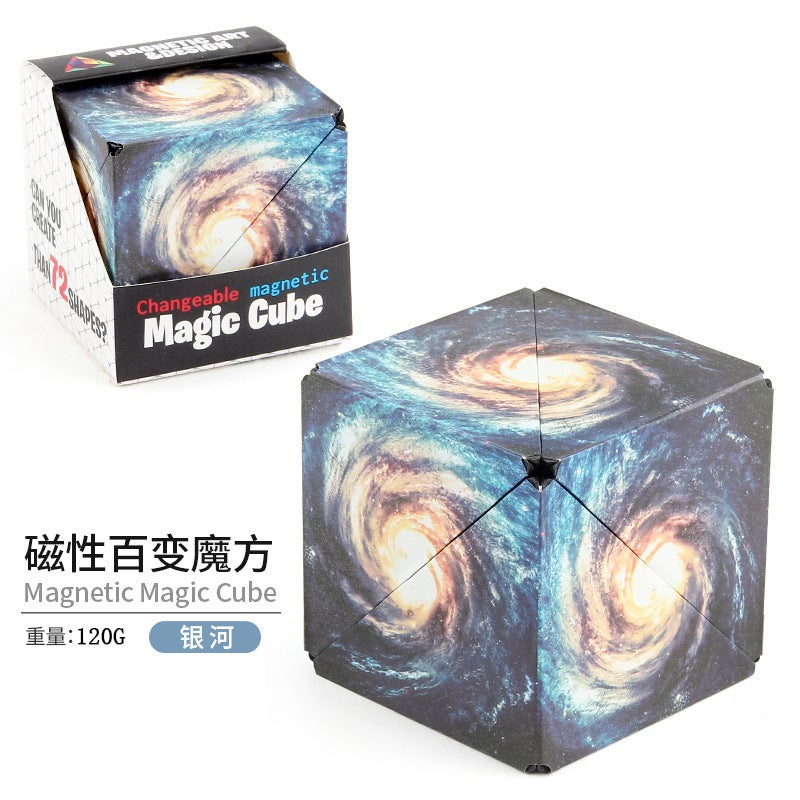 Shake Sound 3D Three-Dimensional Changeable Magnetic Geometric Rubik'S Cube Three-Dimensional Infinite Flip Rubik'S Cube Toy Manufacturers - Image 1
