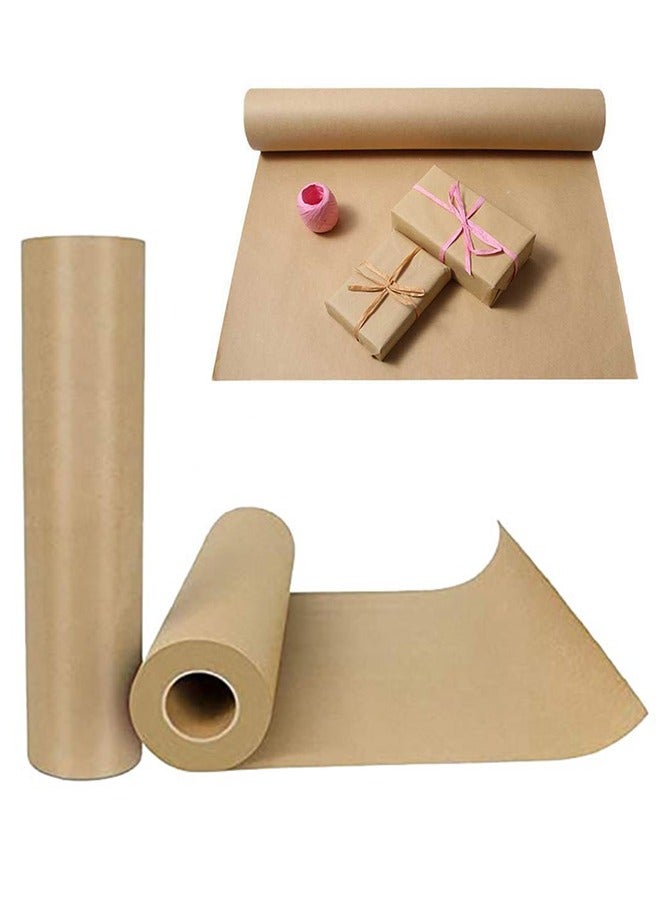 Brown Kraft Paper Roll (44cm*30m), gift wrapped, suitable for friends, family hand-wrapped gifts - Image 1