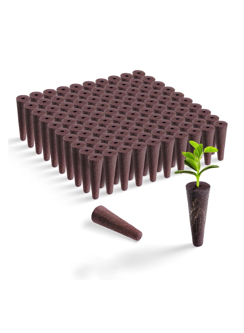 SOLARAE 100 pcs Hydroponics Grow Sponges, Seed Pods Replacement Root Growth Sponges Compatible with AeroGarden, Seedling Starter Sponges Kit Refill Grow Sponge for Hydroponic Indoor Garden System - Image 1
