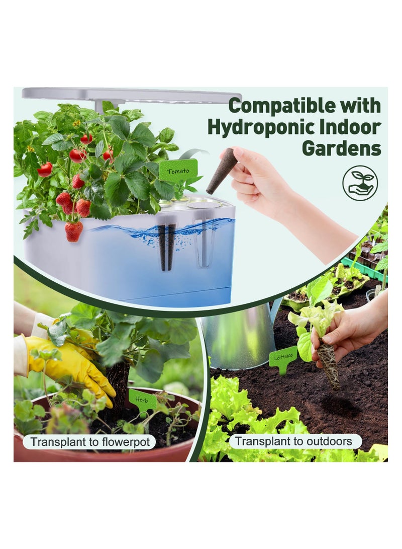 SOLARAE 100 pcs Hydroponics Grow Sponges, Seed Pods Replacement Root Growth Sponges Compatible with AeroGarden, Seedling Starter Sponges Kit Refill Grow Sponge for Hydroponic Indoor Garden System - Image 2