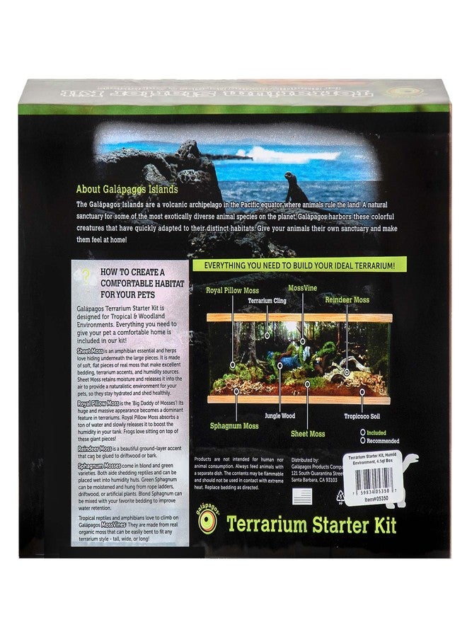 Galapagos Galápagos (05350) Humid Environment Terrarium Kit – Essential Moss Accessories for Dart Frogs, Iguanas, Chameleons & Reptile Tanks - Image 5