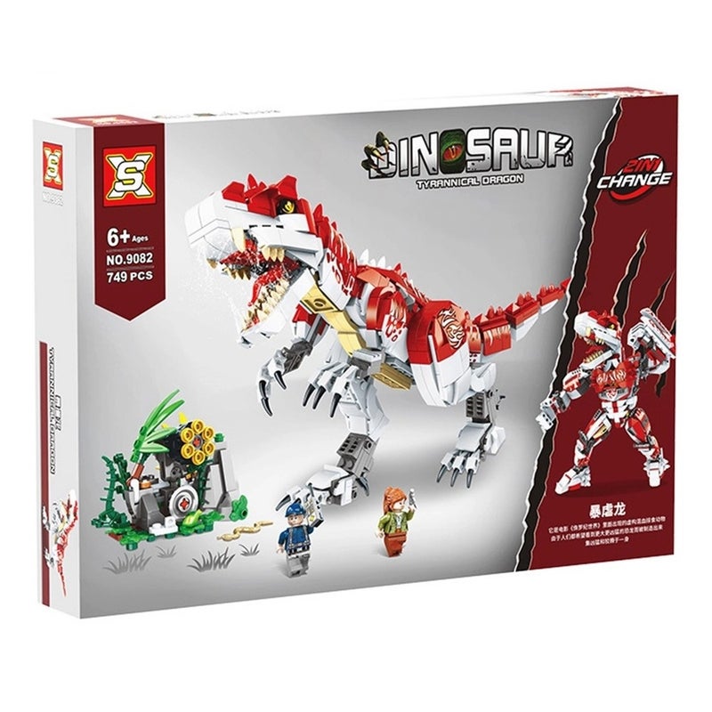 مكعبات الديناصور المتحول لتنين 2 في 1 749 قطعة - 9082 - Image 1