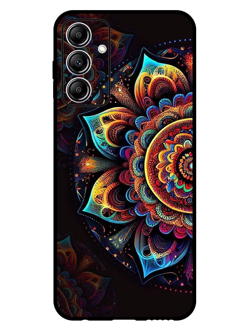 Theodor Protective Case Anti Scratch Shock Proof Bumper Cover For Samsung Galaxy A15 Colourful Side Flower - Image 1