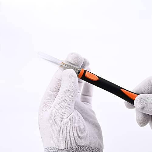 FOSHIO 2 Pack Precision Craft Knife Set with 20 Pieces Replacement Blades, Ergonomic Non-Slip Handle Hobby Knife with Protective Cover for Art, Craft Scrapbooking, Stencil (Orange) - Image 5