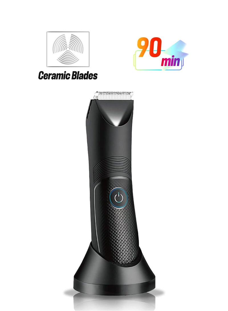GT-Wheel Body Hair Trimmer for Women and Men Rechargeable Cordless Electric Waterproof with LED Indicator - Image 1