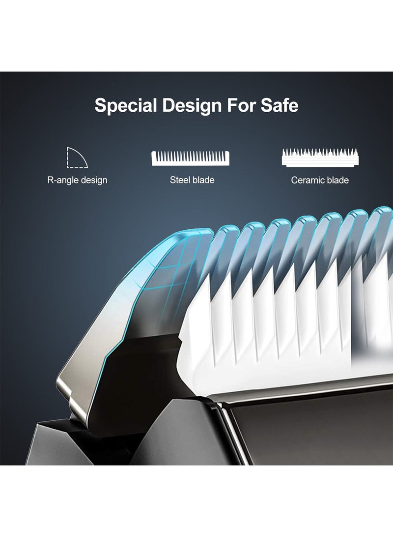 GT-Wheel Body Hair Trimmer for Women and Men Rechargeable Cordless Electric Waterproof with LED Indicator - Image 3