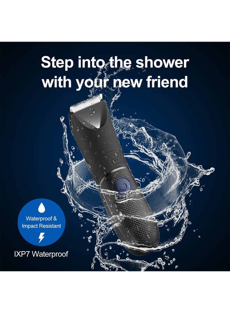 GT-Wheel Body Hair Trimmer for Women and Men Rechargeable Cordless Electric Waterproof with LED Indicator - Image 4