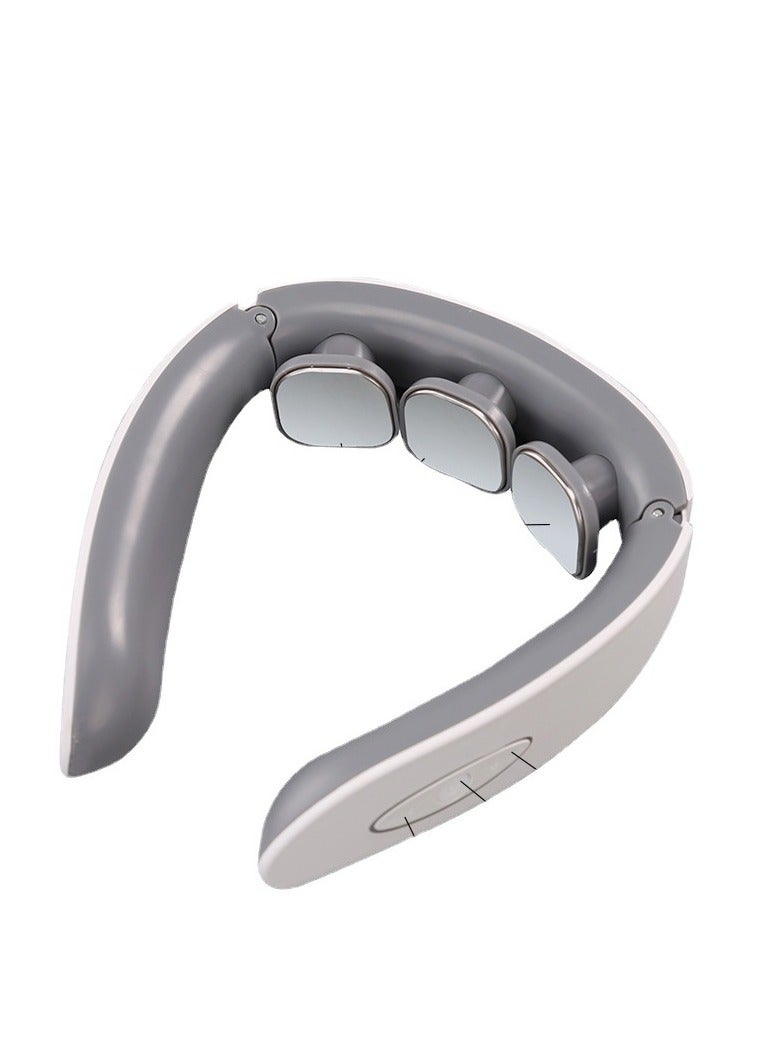 general Multifunctional three-head neck massager to relieve neck pain, neck stretcher, suitable for neck, back, foot, muscle pain relief, cervical spine instrument - Image 1