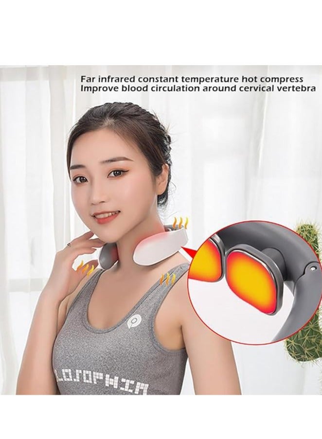general Multifunctional three-head neck massager to relieve neck pain, neck stretcher, suitable for neck, back, foot, muscle pain relief, cervical spine instrument - Image 4