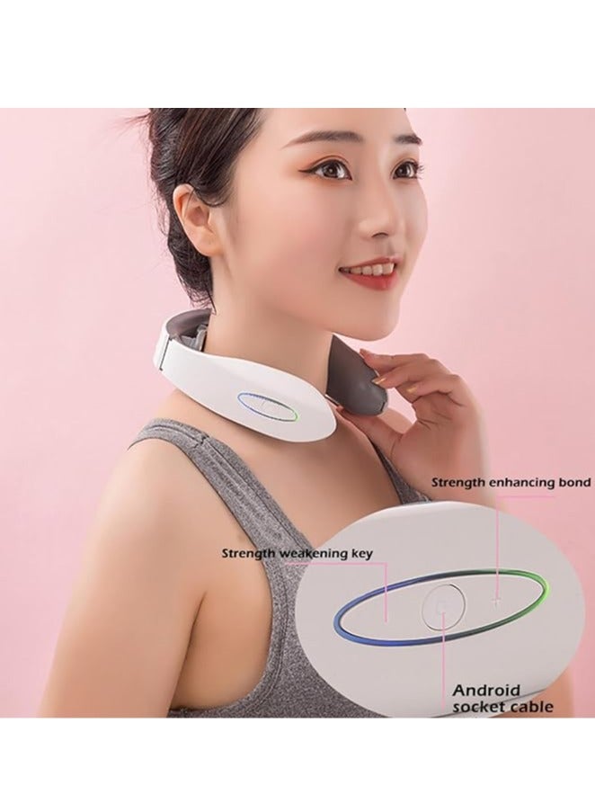 general Multifunctional three-head neck massager to relieve neck pain, neck stretcher, suitable for neck, back, foot, muscle pain relief, cervical spine instrument - Image 5