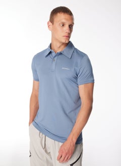 MERRELL Blue Men's Printed Polo T-Shirt M4Pacem_Pace M  - Image 1