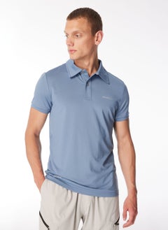 MERRELL Blue Men's Printed Polo T-Shirt M4Pacem_Pace M  - Image 2