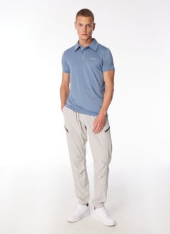 MERRELL Blue Men's Printed Polo T-Shirt M4Pacem_Pace M  - Image 3