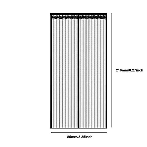 SEIWEI Magnetic Screen Door, Mesh Fly Curtain, Top-to-Bottom Seal Automatically, Curtain for Balcony Sliding Doors Living Room-85×210mm - Image 2