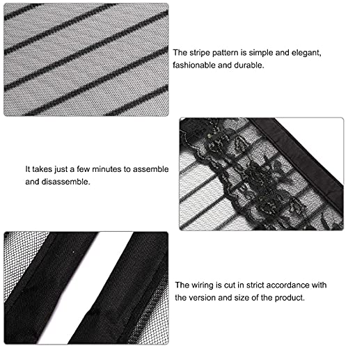 SEIWEI Magnetic Screen Door, Mesh Fly Curtain, Top-to-Bottom Seal Automatically, Curtain for Balcony Sliding Doors Living Room-85×210mm - Image 3