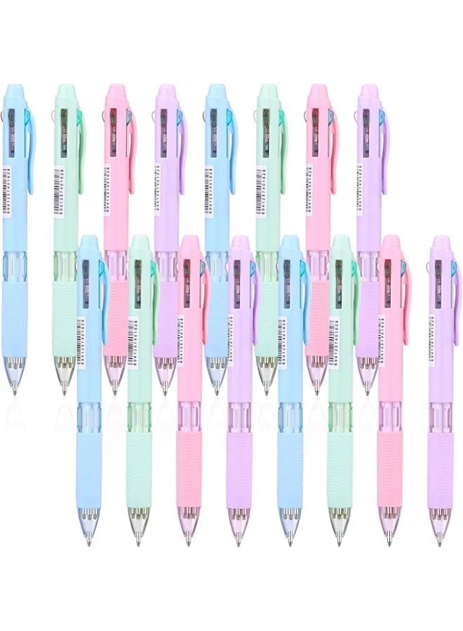 4-in-1 Multicolor Retractable Ballpoint Pen (0.7mm) – Single Piece, Stylish Pastel Barrel for School, Office, and Note-Taking - Image 1