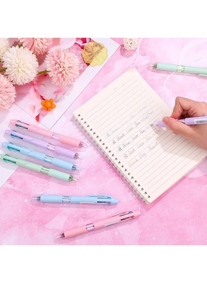 4-in-1 Multicolor Retractable Ballpoint Pen (0.7mm) – Single Piece, Stylish Pastel Barrel for School, Office, and Note-Taking - Image 4