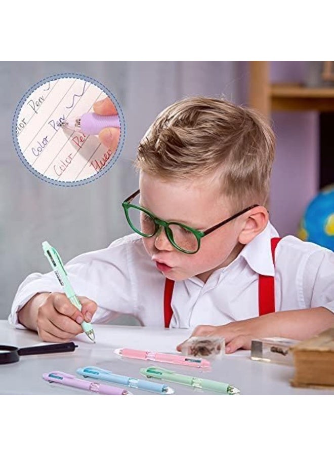 4-in-1 Multicolor Retractable Ballpoint Pen (0.7mm) – Single Piece, Stylish Pastel Barrel for School, Office, and Note-Taking - Image 3