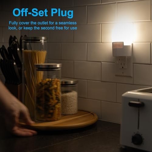 GE Ultra Brite Motion-Activated LED Light, 40 Lumens, Soft White, Night Light, Energy Efficient, Ideal for Hallway, Stairs, Kitchen, Garage, Utility Room, Laundry Room, White, 12201 - Image 4