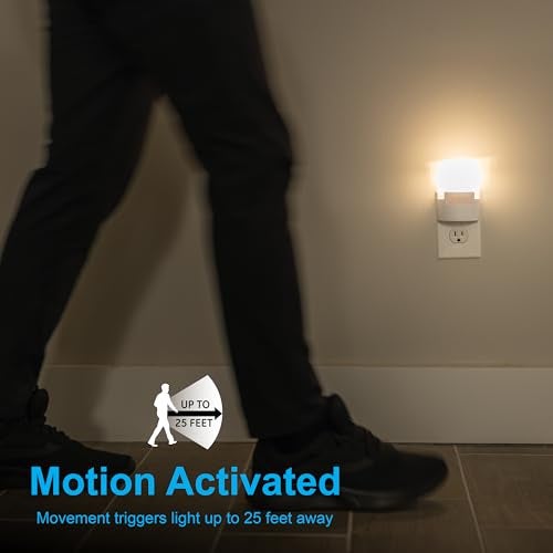 GE Ultra Brite Motion-Activated LED Light, 40 Lumens, Soft White, Night Light, Energy Efficient, Ideal for Hallway, Stairs, Kitchen, Garage, Utility Room, Laundry Room, White, 12201 - Image 2