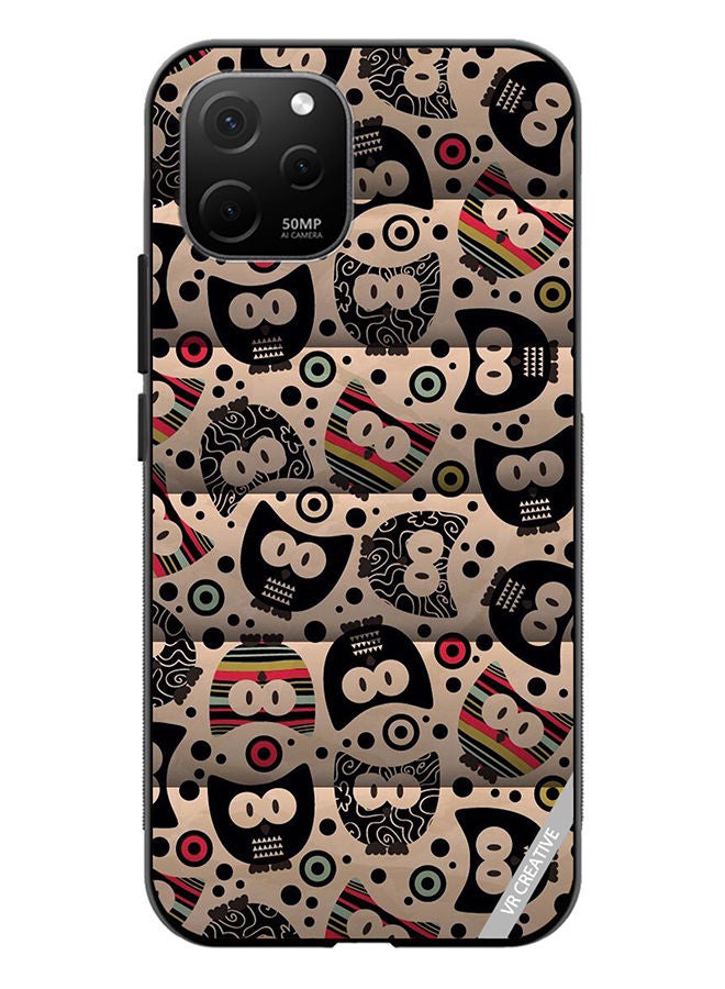 VR CREATIVE Protective Case Cover For Huawei Nova Y61 Cartoon Owl Design Multicolour - Image 1