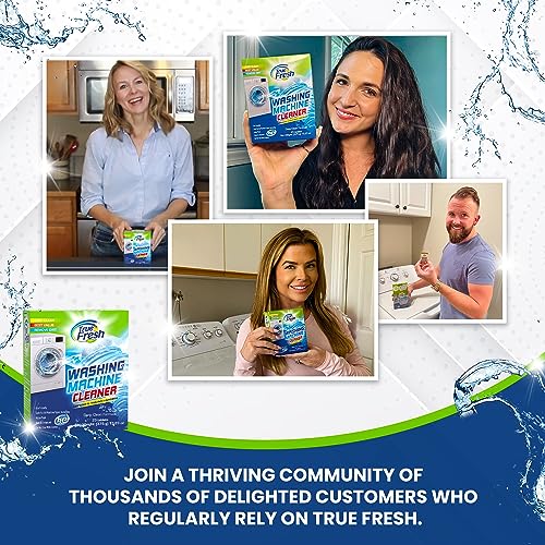 True Fresh Washing Machine Cleaner Tablets – 25-Pack Deep Cleaning for Front Loader, Top Load & HE Washers – Helps Remove Odor-Causing Residues, Pet Hair & Hard Water Buildup – Septic Safe - Image 5