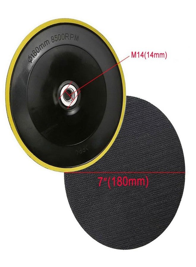 MLD 180mm Hook and Loop Backing Pad, Car Polisher Backer Plate Sanding Buffing Pads Rotary Polisher Accessories BPMP-1014 (7inch, Plastic) Pack of -1 - Image 3