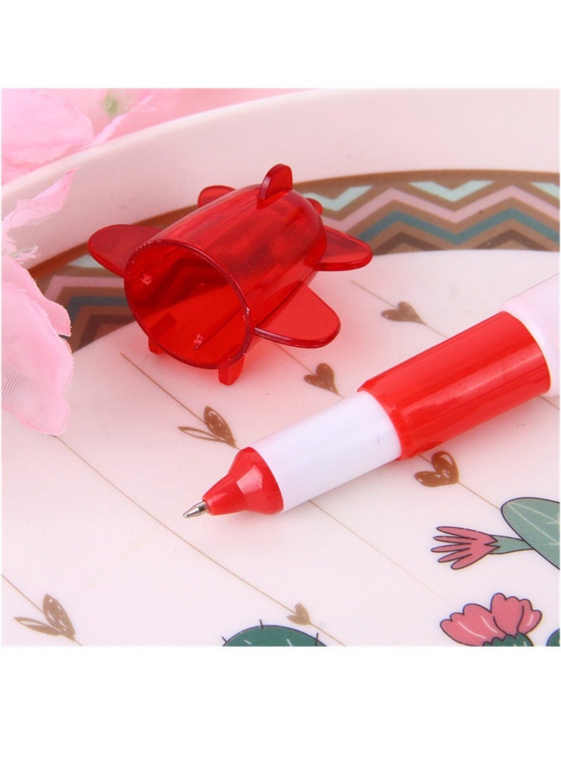 Y&D Mini Plane Ballpoint Pen, 30 Pcs Cute Cartoon Retractable Ball Pen for Kids, Nurse Pens, Airplane Party Favors Student School Office Supplies, Random Color  - Image 5
