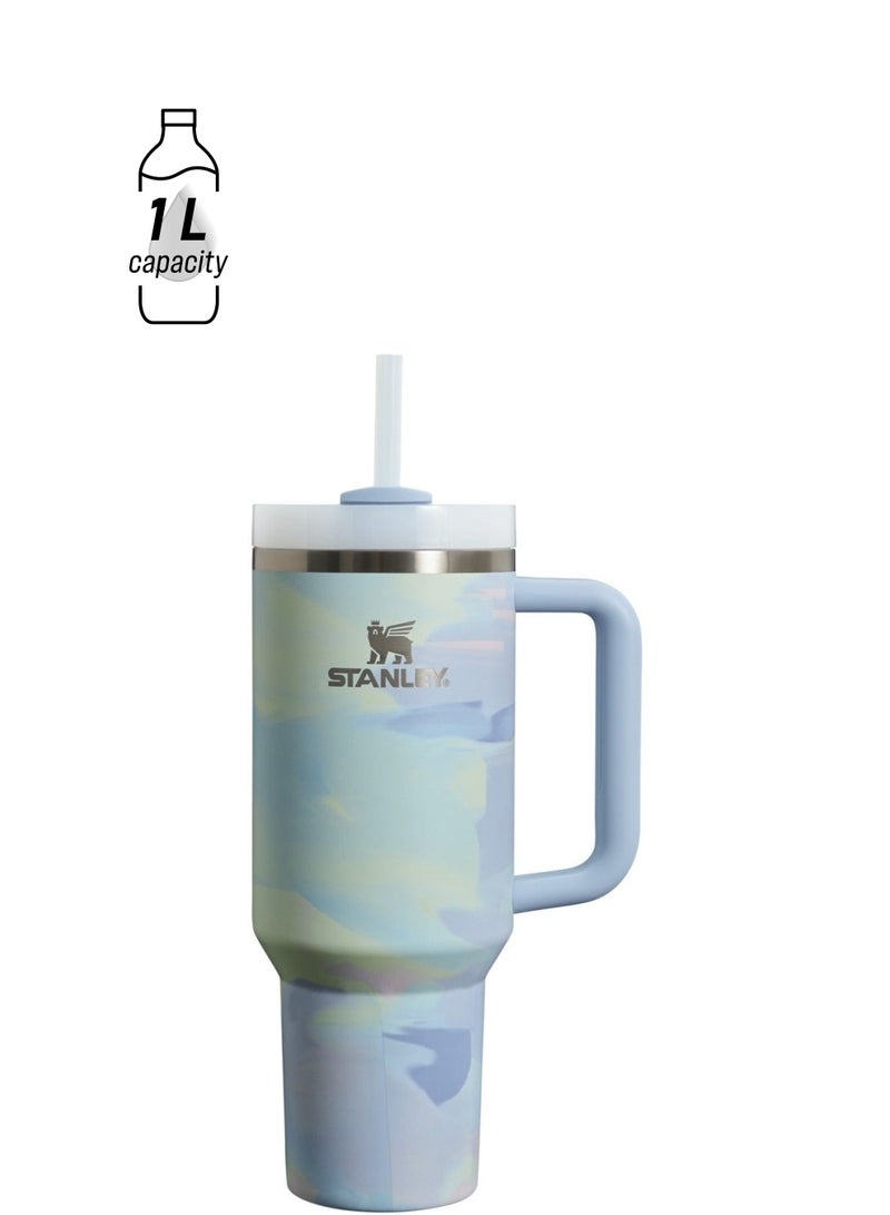 ستانلي H2.0 الفولاذ المقاوم للصدأ فراغ العزل الحراري اسطوانة مع غطاء أنبوب الشفط ، تنطبق على المياه ، والشاي المثلج أو القهوة ، عصير ، الخ . - Image 1