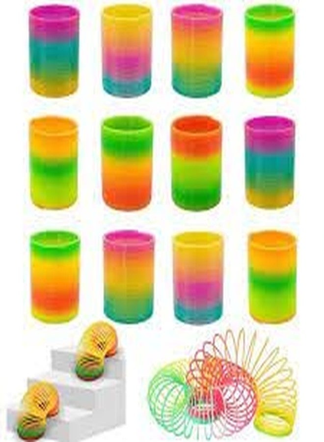 YOOKO 2Pcs Rainbow Magic Spring Fun Playing Set Slinky Spring Toys for Kids Fun Playing Time Spring Toy for Kids - Multicolor - Image 3
