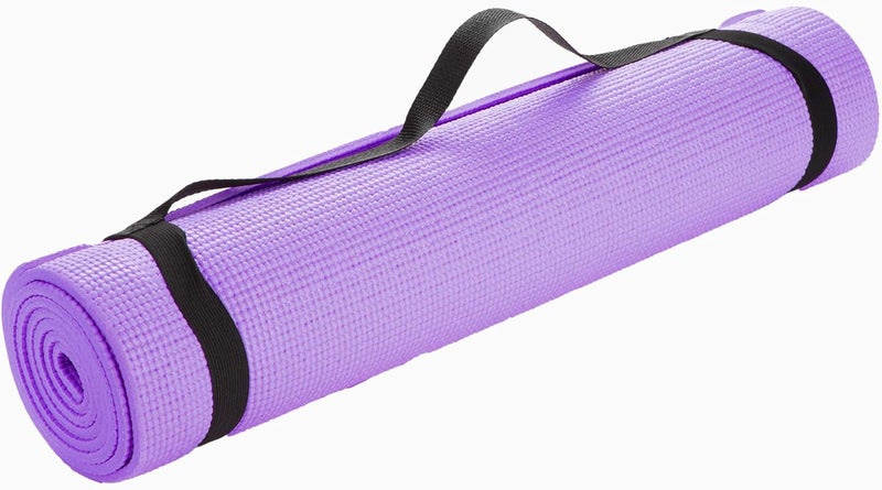مايند ريدر YOGAPVC-PUR حصيرة يوغا ولياقة وتمارين رياضية سميكة جدًا متعددة الأغراض مع حزام حمل، عالية الكثافة ومقاومة للتمزق - Image 1