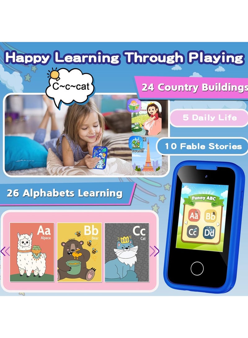 general Girls Toys for Kids Smartphone, 2.8 inch Touch Screen Toddler Learning Phone with Dual Camera, Games, Music Player, 8G SD Card - Image 4