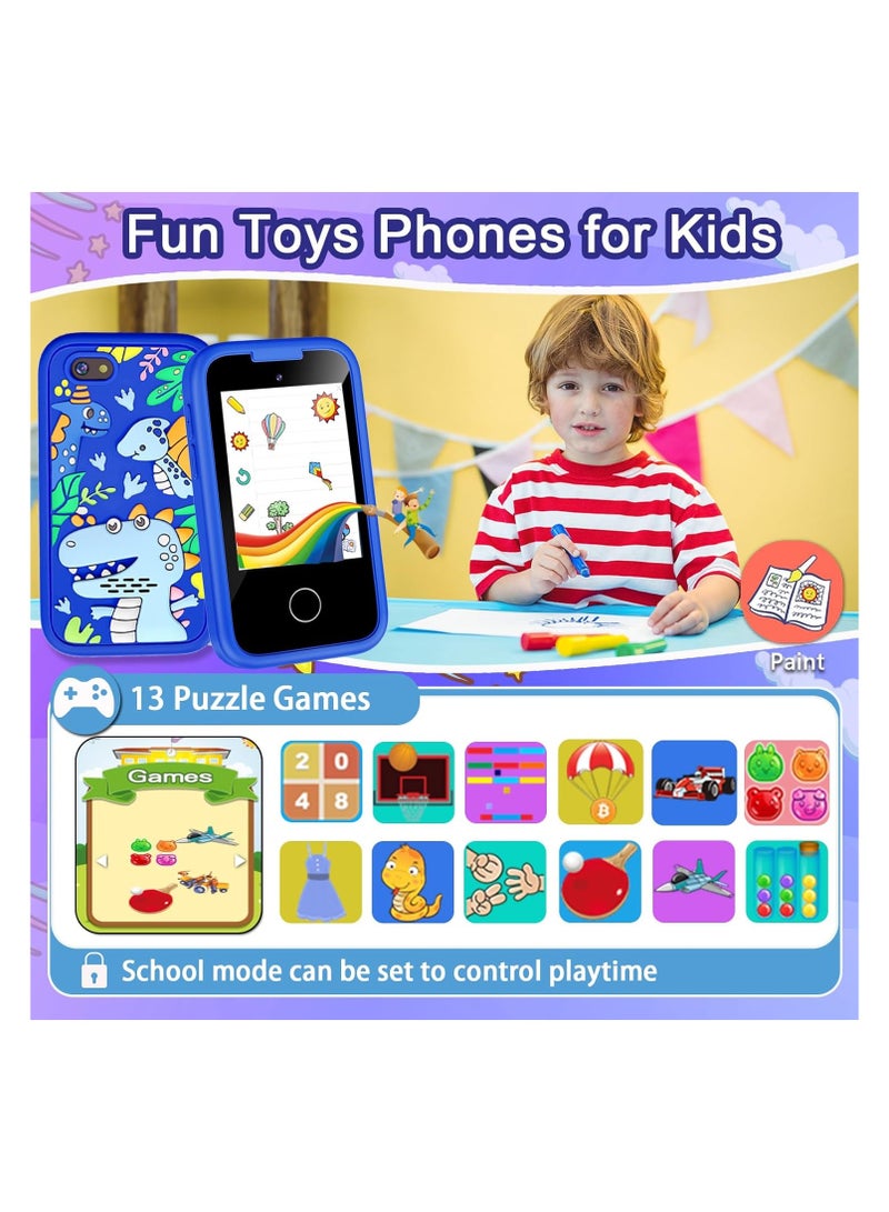 general Girls Toys for Kids Smartphone, 2.8 inch Touch Screen Toddler Learning Phone with Dual Camera, Games, Music Player, 8G SD Card - Image 5