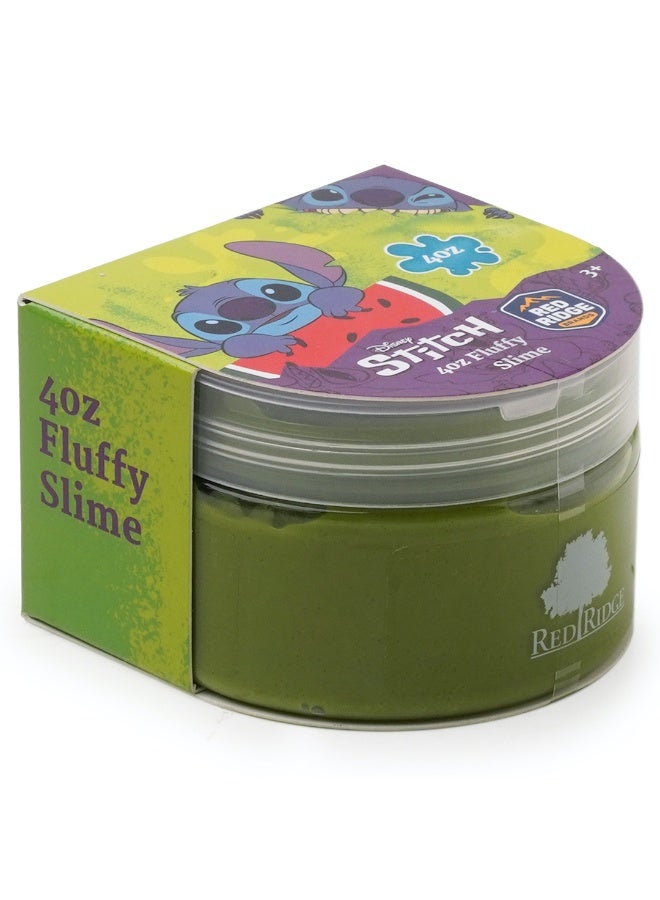 Disney Stitch 4oz Fluffy Slime |Soft, Stretchy & Non-sticky Slime For Kids & Adult | Fun Sensory & Stress Relief Toy | Green | Age 3+ Year - Image 2