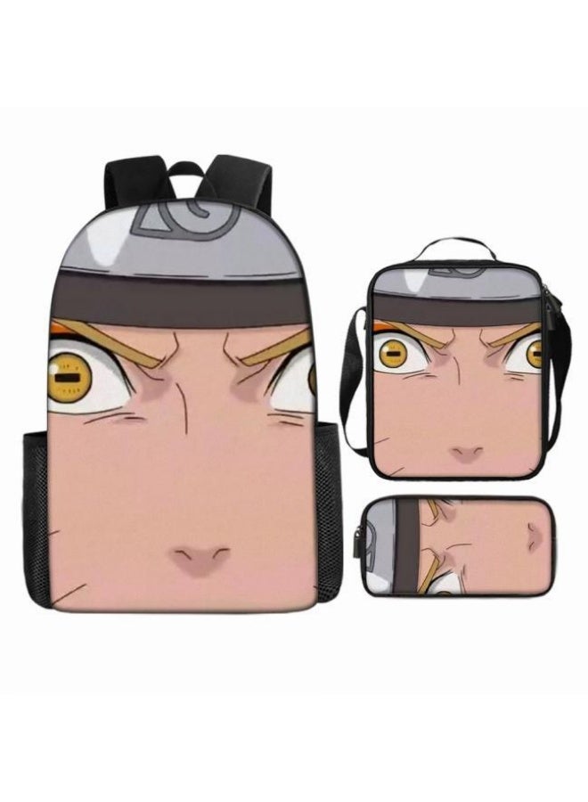 عام حقيبة ظهر مطبوعة بالرسوم المتحركة + مجموعة حقائب اليد + القلم، مجموعة حقائب عملية من ثلاث قطع (يمكن استخدام الطلاب والأطفال ونزهات الأصدقاء ورياضات تسلق الجبال وما إلى ذلك) - 69 - Image 2