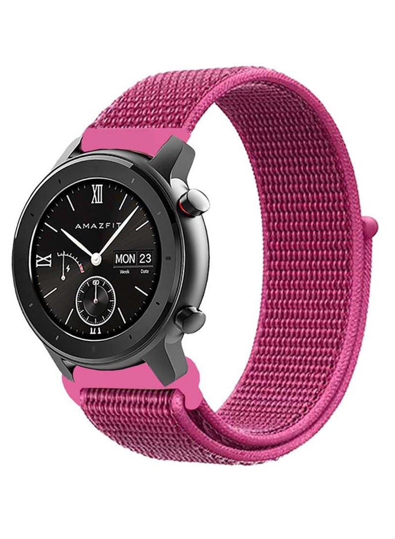 NIBEMINENT Nylon Loop Replacement Band 20 mm For Amazfit GTR Dragon Fruit - Image 1