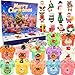 WUJYLY Christmas Slime Kit Xmas Slime NonSticky Soft Stretchy Slime Party Favors for Kids Perfect for Christmas Stocking Stuffers for Girls Boys - Image 2