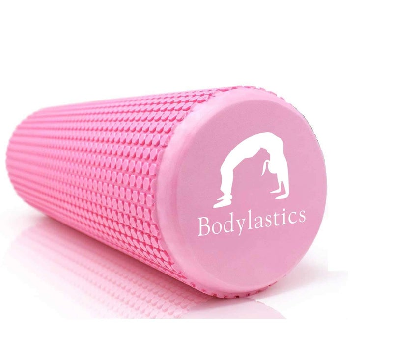 Bodylastics EVA Dotted Foam Roller for Deep Tissue Massage, Relief from Sore Muscles Pain, Pre & Post Exercise Fitness Workout Sessions (Pink, 60cms) - Image 1
