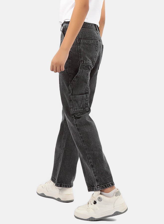 إيجي وير بنطال جينز اولاد رمادي فاتح - Image 4