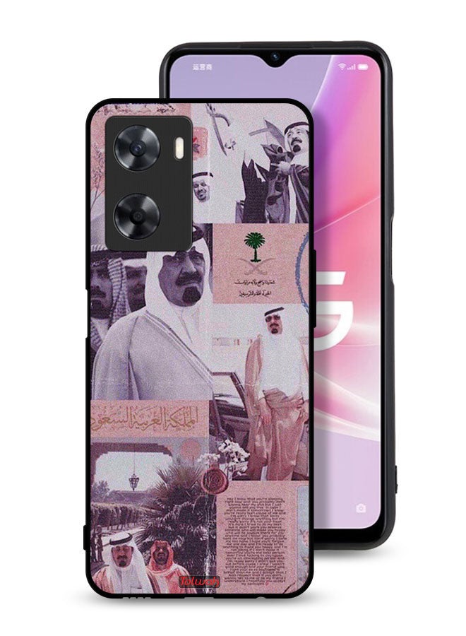 Tolwak Oppo A77s Protective Case Cover King Abdullah Vintage Poster - Image 1
