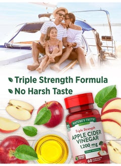 Nature's Truth Apple Cider Vinegar Capsules 1200 Mg 60 Veggie Pills Extra Strength Vegan Nongmo And Gluten Free Supplement  - Image 4