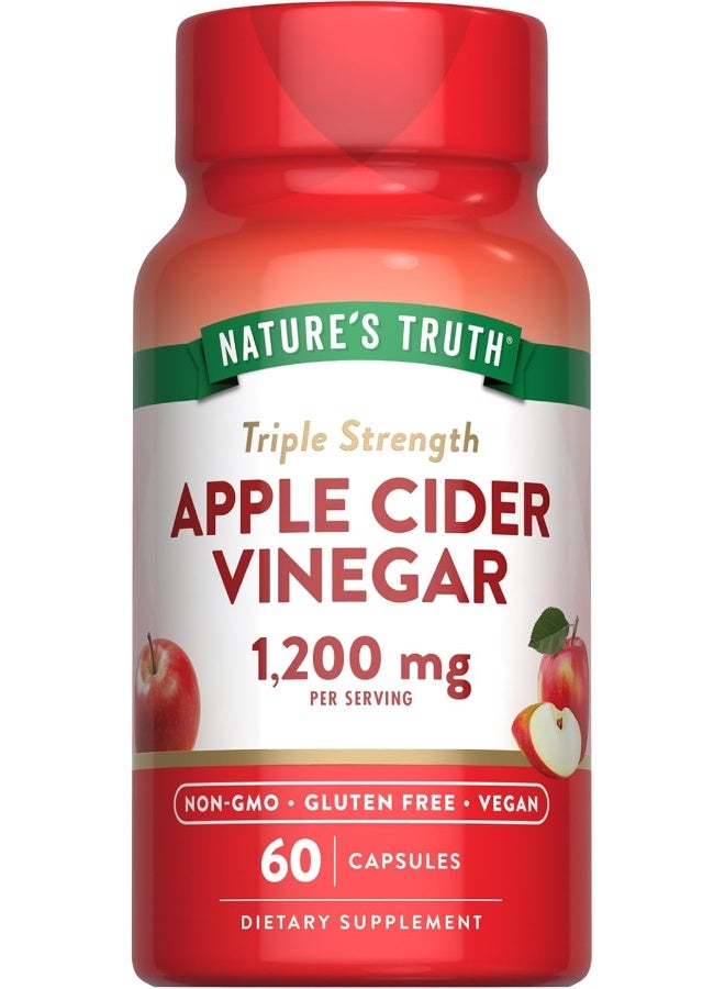 نايتشورز تروث خل التفاح 1200 ملجم 60 كبسولة - Image 1