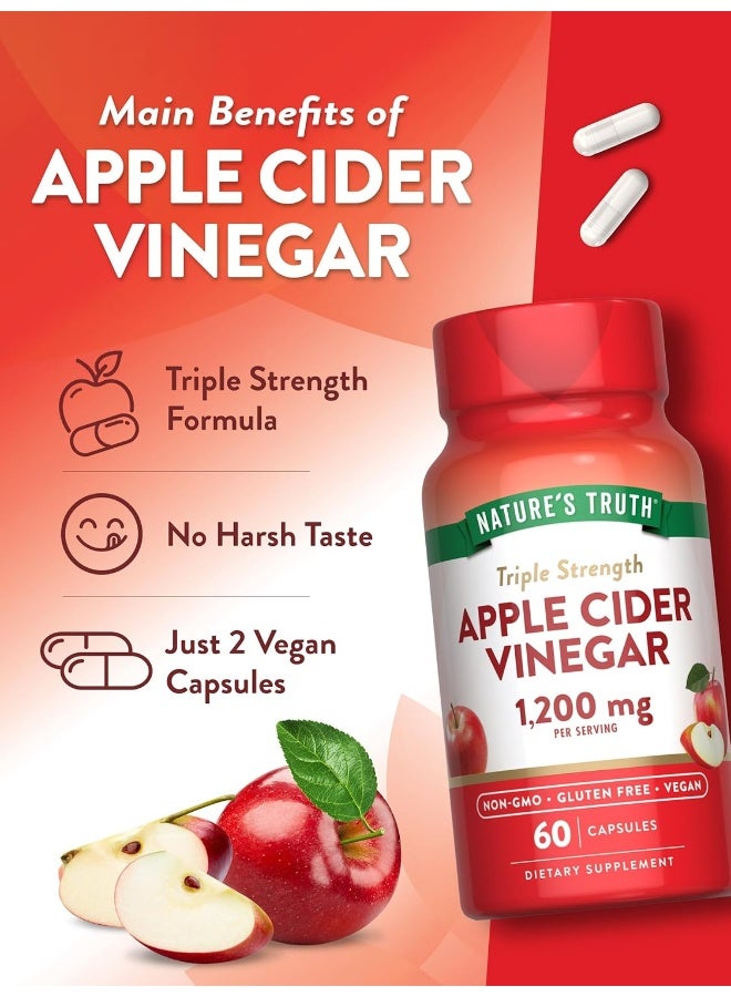 نايتشورز تروث خل التفاح 1200 ملجم 60 كبسولة - Image 5